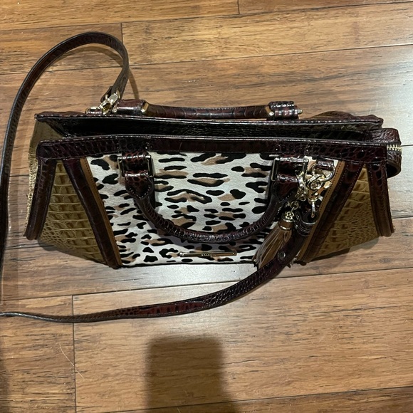 BRAHMIN Arden Satchel Tan Capella Purse Handbag - Picture 4 of 5